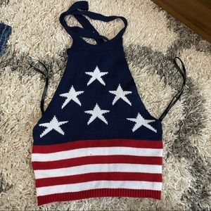 American Flag halter top